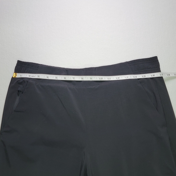 Athleta Brooklyn Women’s 12 Black Fleece Lined Jogger Sweatpants Zip Pockets - Picture 9 of 9